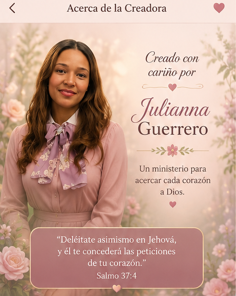 Julianna Guerrero, creadora de Jardín de Oración